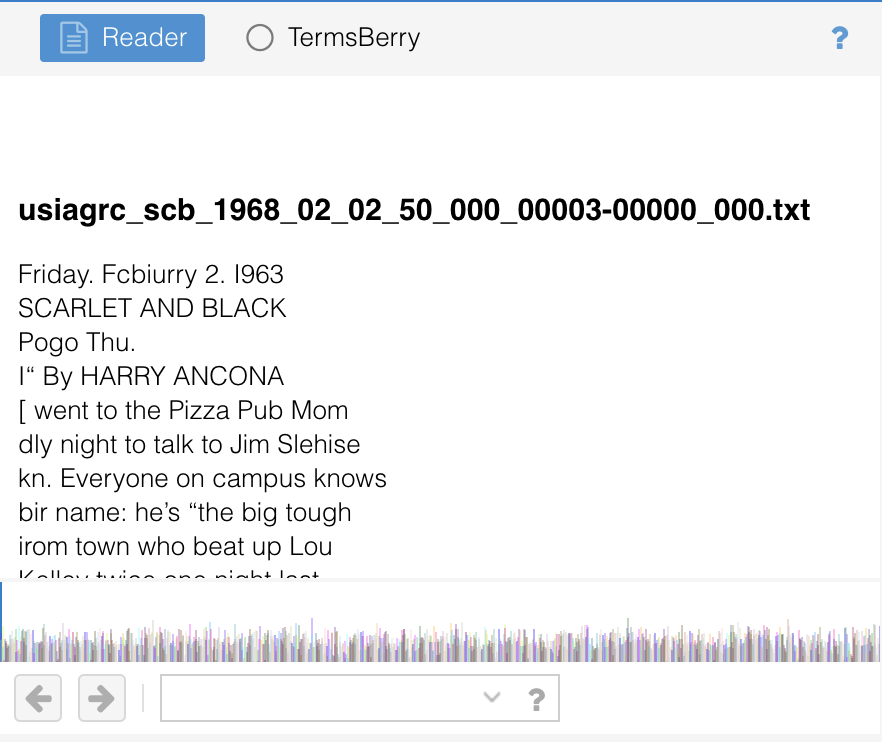 Screenshot of Voyant Reader tool